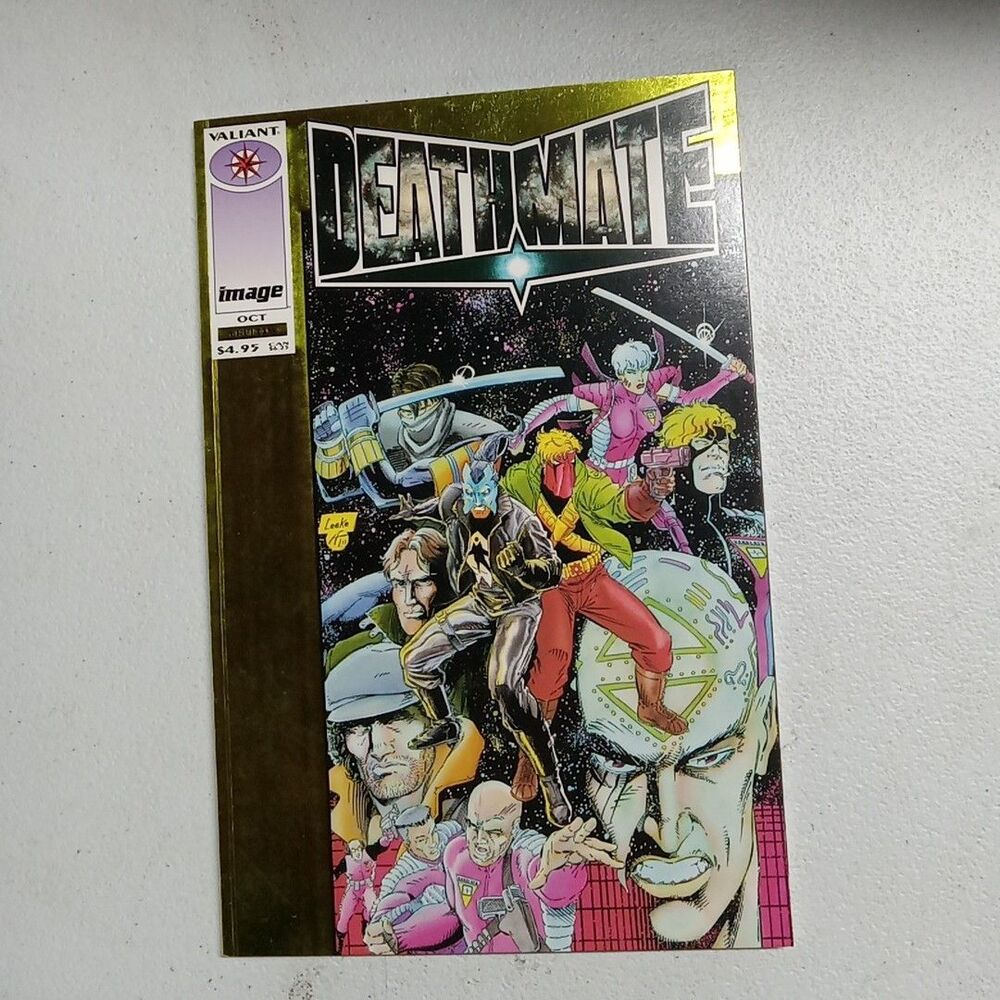 Deathmate Yellow Image Comics Valiant Comics 1993 Crossover Event Foil Cover !!